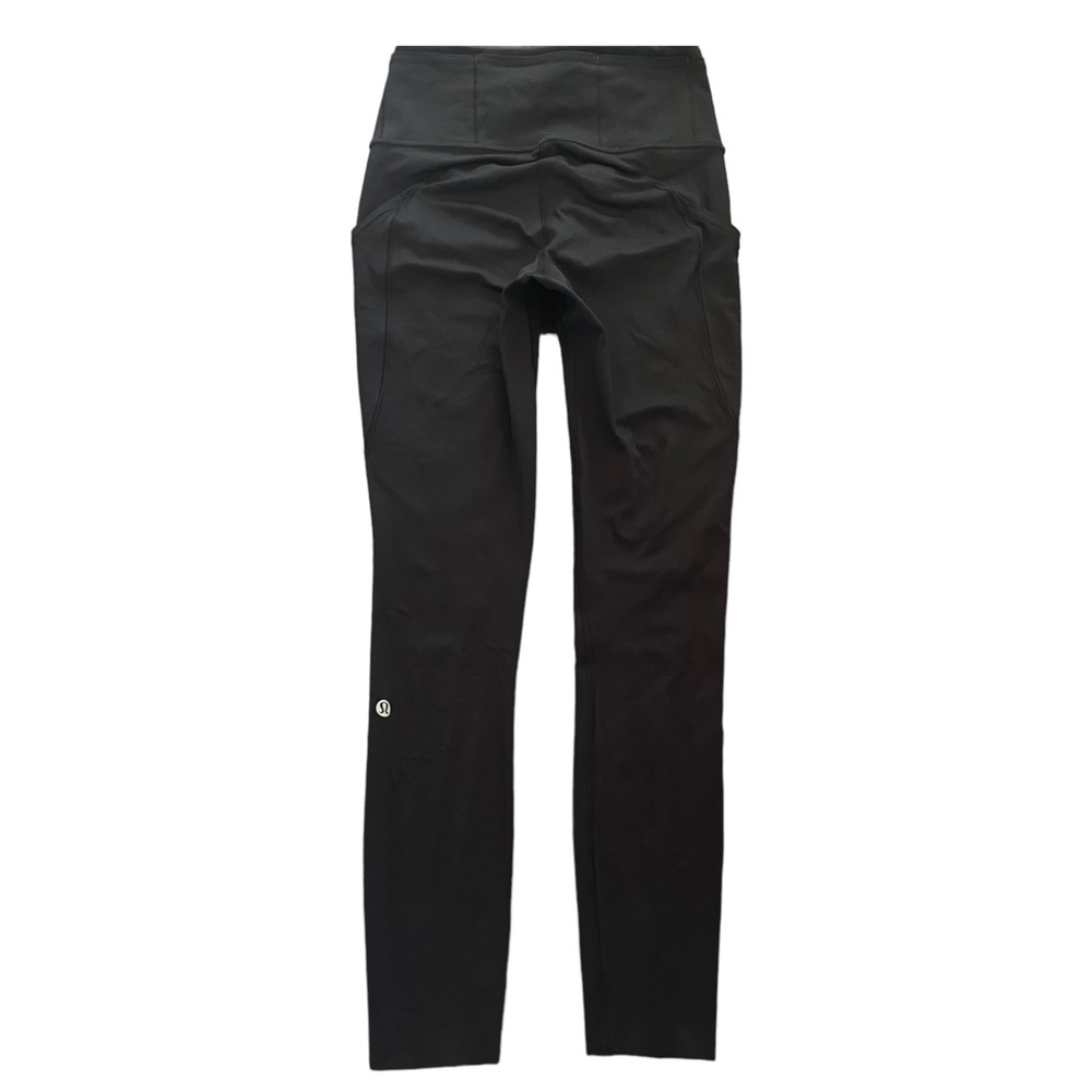 Lululemon Fast Free Non Reflective Nulux 25” Solid Black Size 4